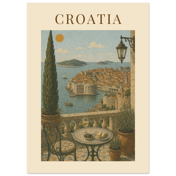 Croatia Poster Art